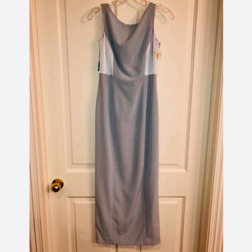 Tahari NWT Light Blue Maxi Dress
